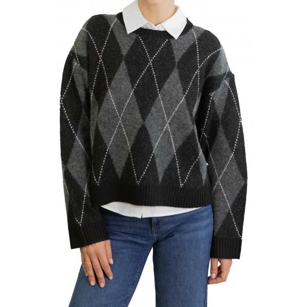 Maglione girocollo con rombi Only 